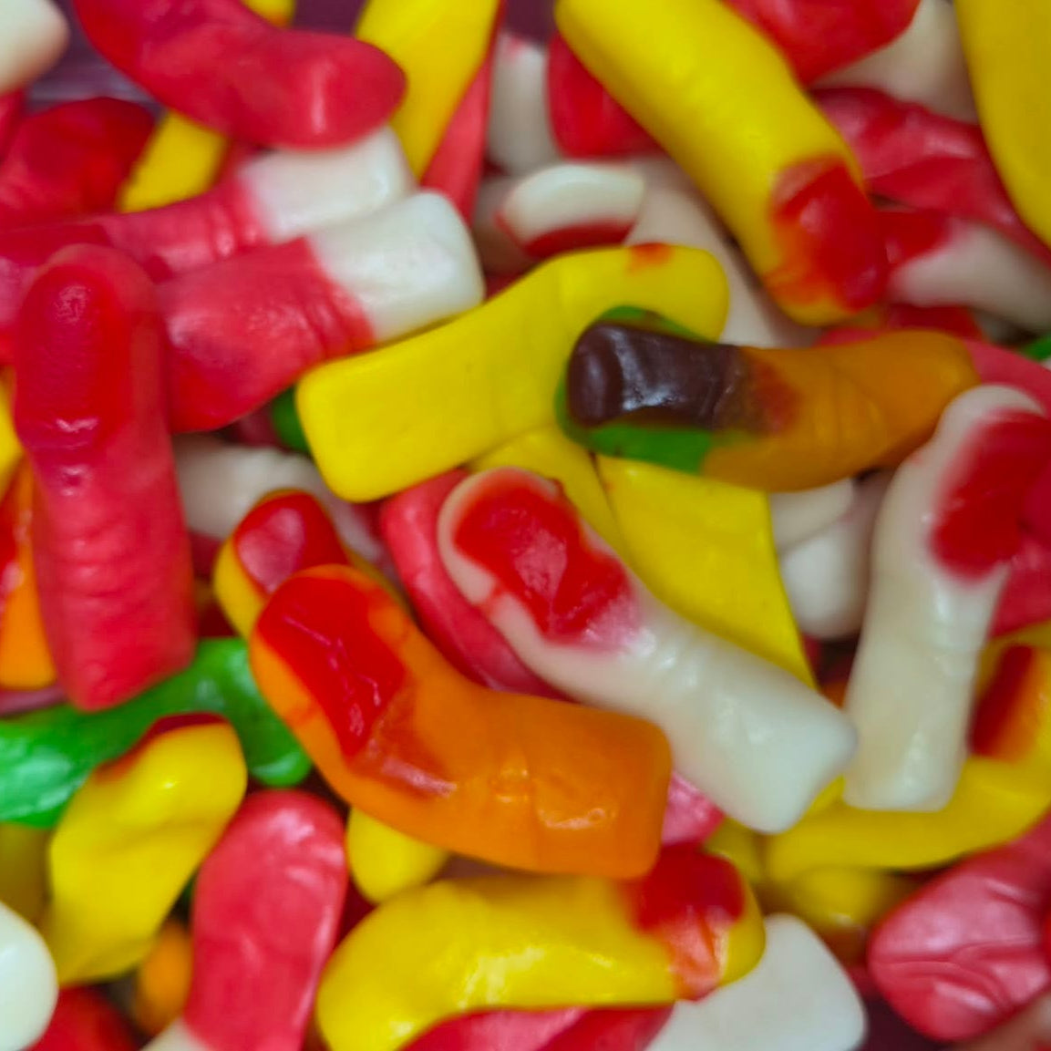 Doigts pailletés lisse  fini (100g)